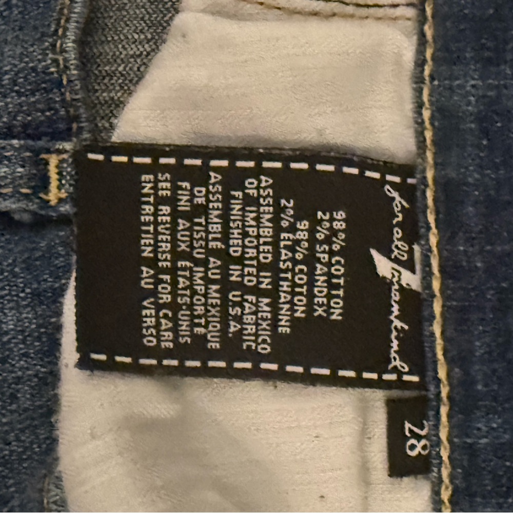 Women’s 7 For All Mankind jeans Sz 28 - Picture 7 of 7